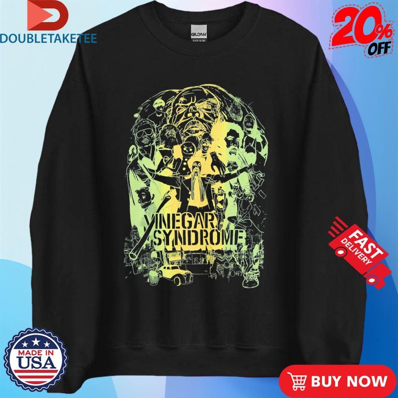 Official Vinegar Syndrome Family Portrait Negative Split Fountain Shirts Unisex , , , Long Sleeve Tee