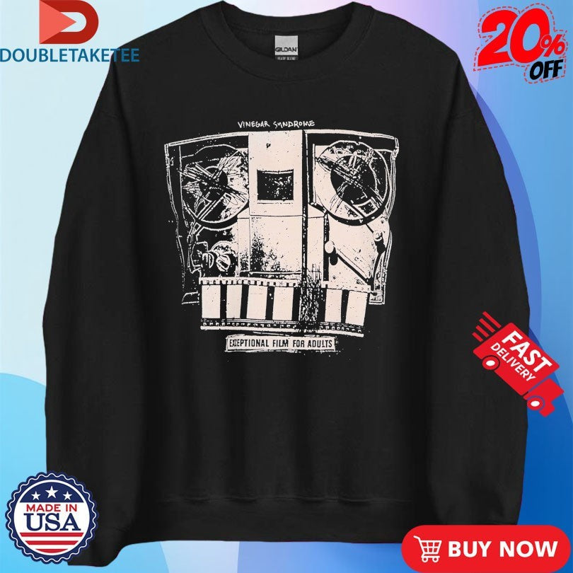 Official Vinegar Syndrome Film Scanner Shirts Unisex , , , Long Sleeve Tee
