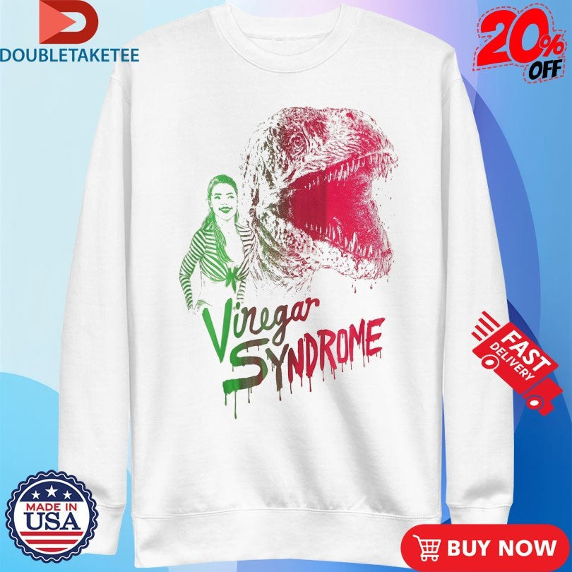 Official Vinegar Syndrome Tammy &amp; the T-Rex Split Fountain Shirts Unisex , , , Long Sleeve Tee