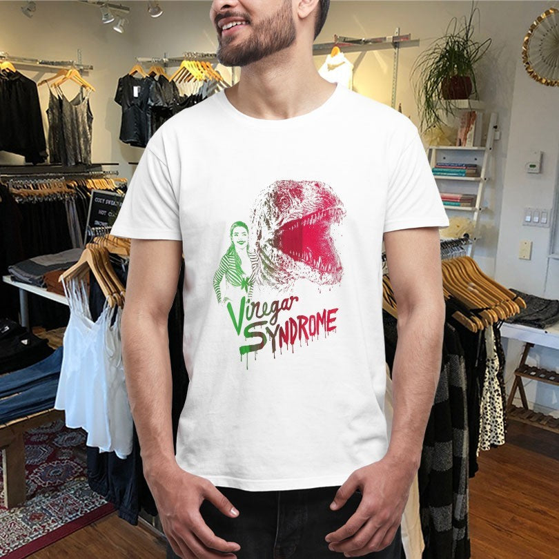 Official Vinegar Syndrome Tammy &amp; the T-Rex Split Fountain Shirts Unisex , , , Long Sleeve Tee