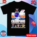 Official Virginia Cavaliers Football 2025 Taxslayer Gator Bowl Champions Score Helmet Shirts