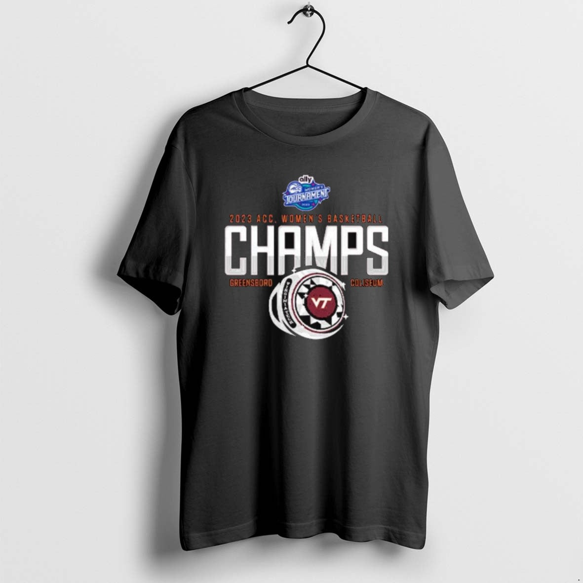 Official Virginia Tech Hokies 2023 Acc Basketball Champions Long Sleve