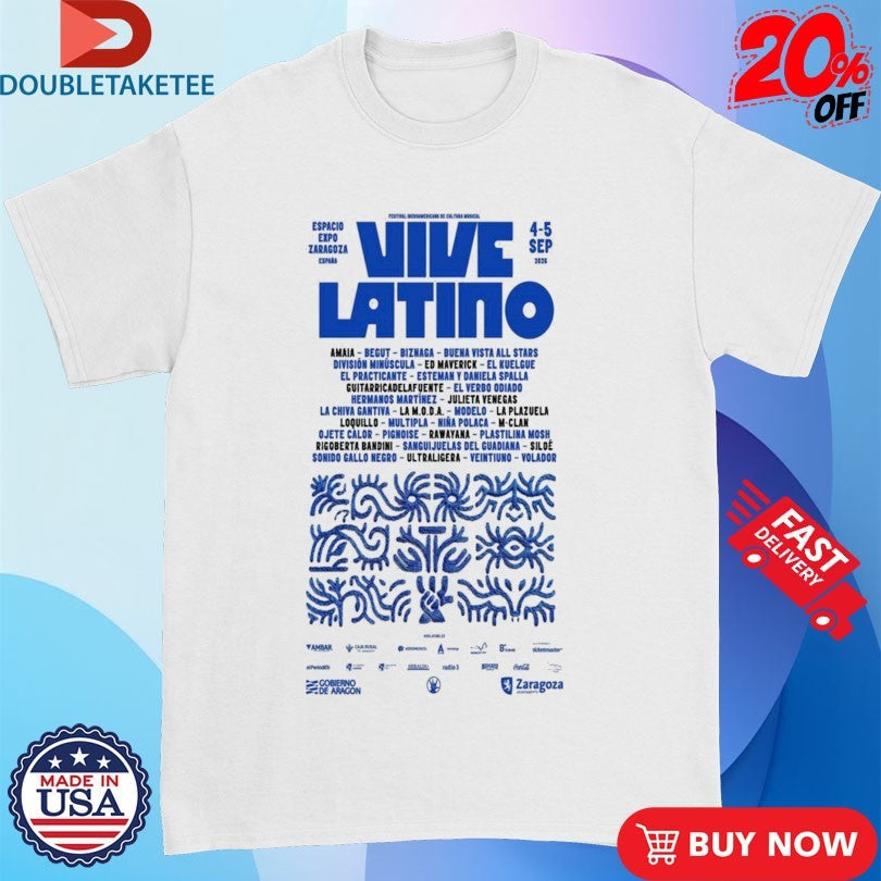 Official Vive Latino Espacio Expo Zaragoza September 4-5 2026 Shirts Unisex , , , Long Sleeve Tee