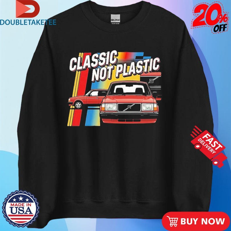 Official Volvo 240 Classic Not Plastic Shirts Unisex , , , Long Sleeve Tee