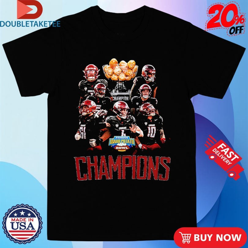 Official Washington State Cougars Are 2025 Famous Idaho Potato Bowl Champions Players Shirts