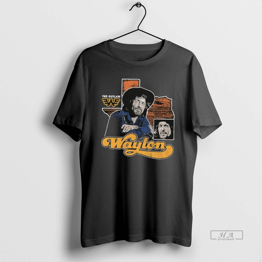 Official Waylon Jennings The Outlaw Retro