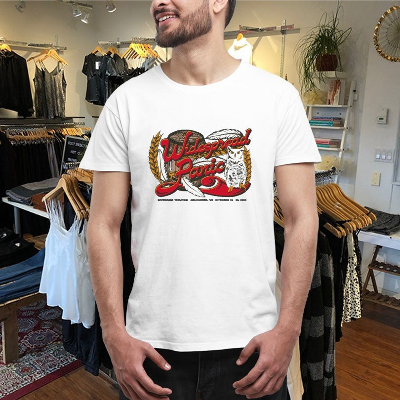 Official Widespread Panic 2025 Milwaukee Event Owl Shirts Unisex , , , Long Sleeve Tee