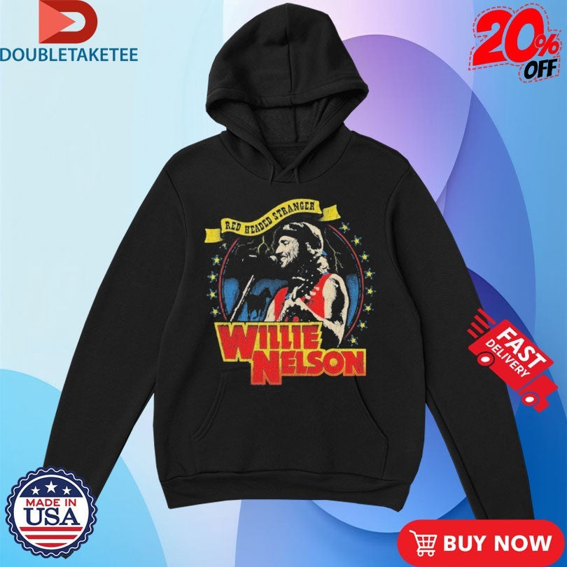 Official Willie Nelson Red Headed Stranger Star Shirts Unisex , , , Long Sleeve Tee