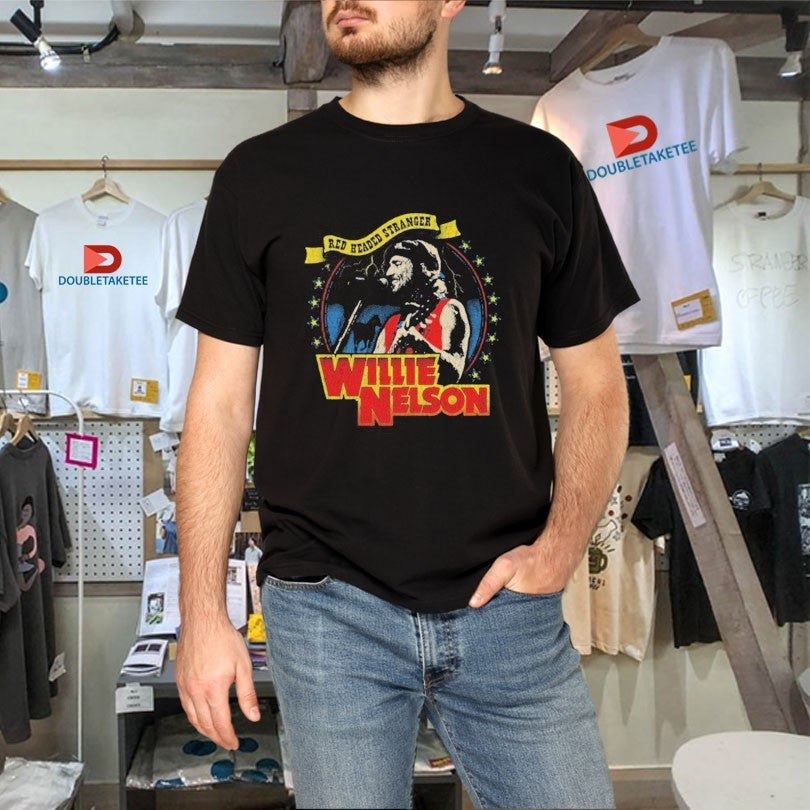 Official Willie Nelson Red Headed Stranger Star Shirts Unisex , , , Long Sleeve Tee