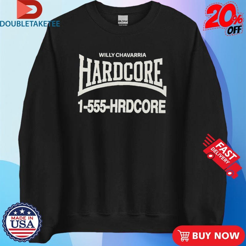 Official Willy Chavarria Hardcore 1-555 Shirts Unisex , , , Long Sleeve Tee
