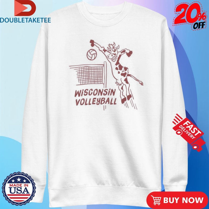 Official Wisconsin Badgers Volleyball Mascot Shirts Unisex , , , Long Sleeve Tee