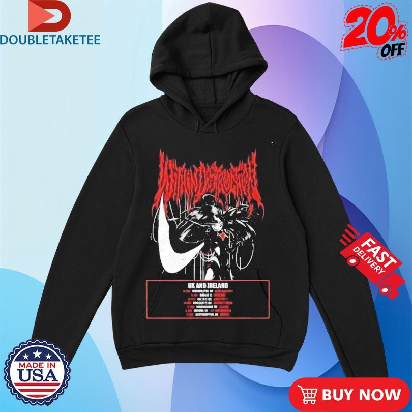 Official Within Destruction Through Shadows EU UK Tour 2026 Dates UK Ireland Animetal Shirts