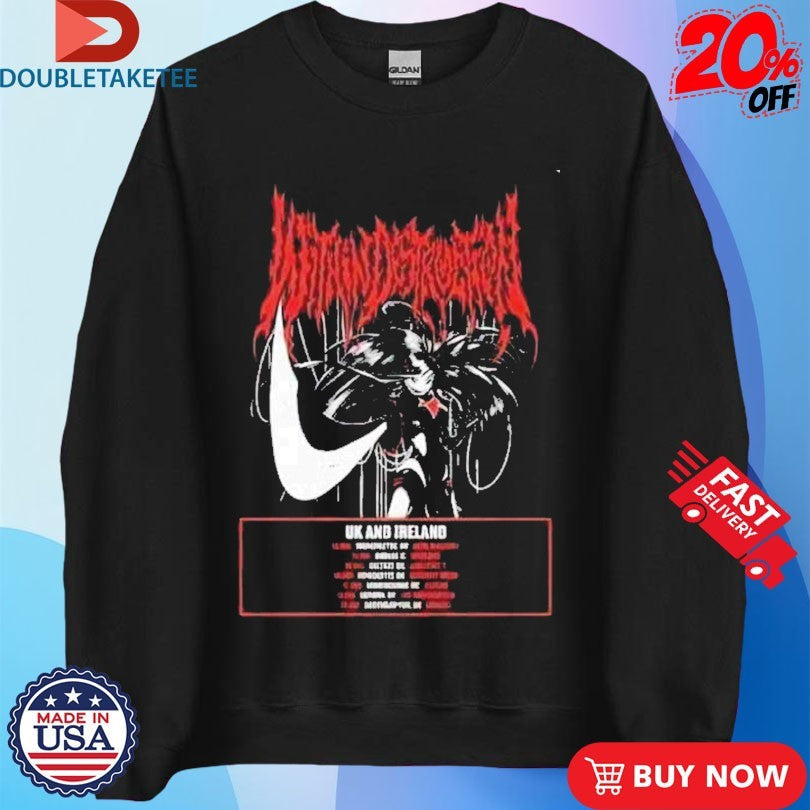 Official Within Destruction Through Shadows EU UK Tour 2026 Dates UK Ireland Animetal Shirts