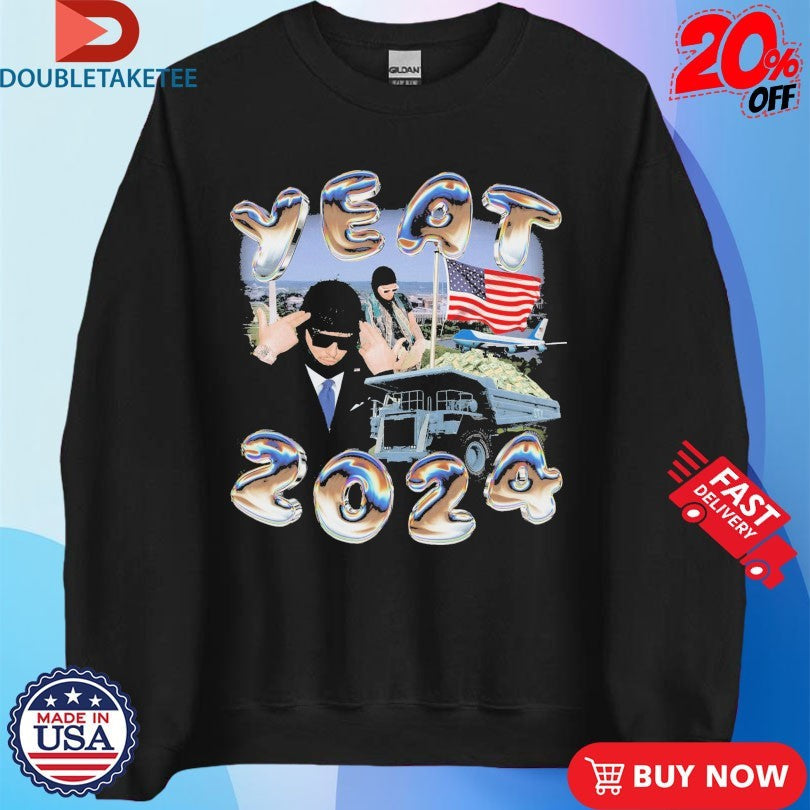 Official Yeat Luh Geeky 2024 American Flag Shirts Unisex , , , Long Sleeve Tee