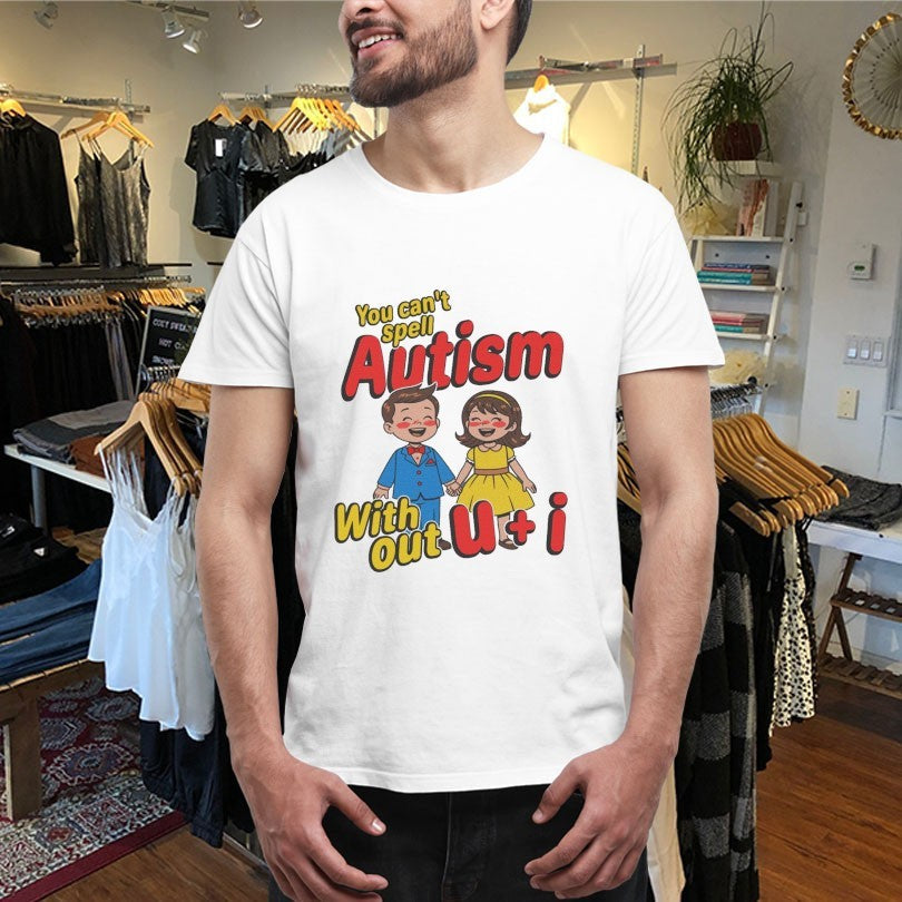 Official You Can’t Spell Autism Without U + I Shirts Unisex , , , Long Sleeve Tee