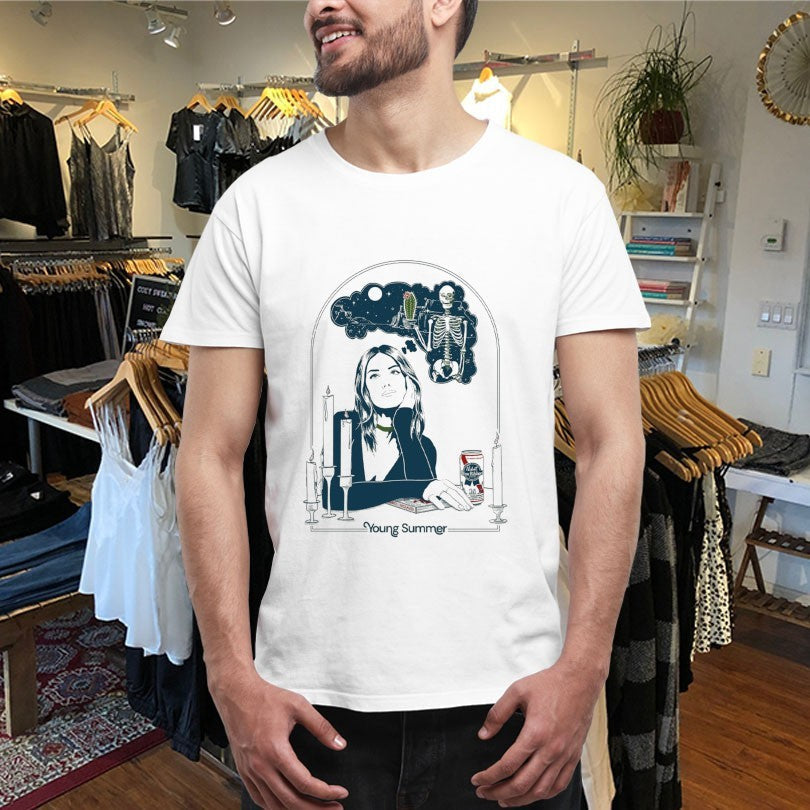 Official Young Summer X Pabst Blue Ribbon Skeleton Shirts Unisex , , , Long Sleeve Tee