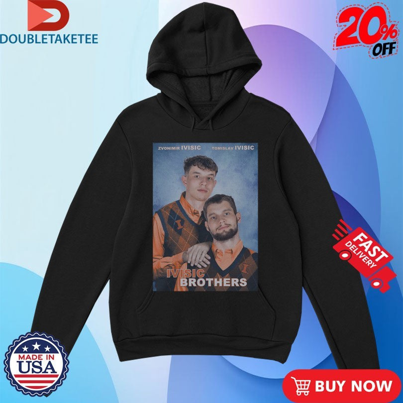 Official Zvonimir Ivisic And Tomislav Ivisic Ivisic Brothers Illinois Fighting Illini Basketball Shirts