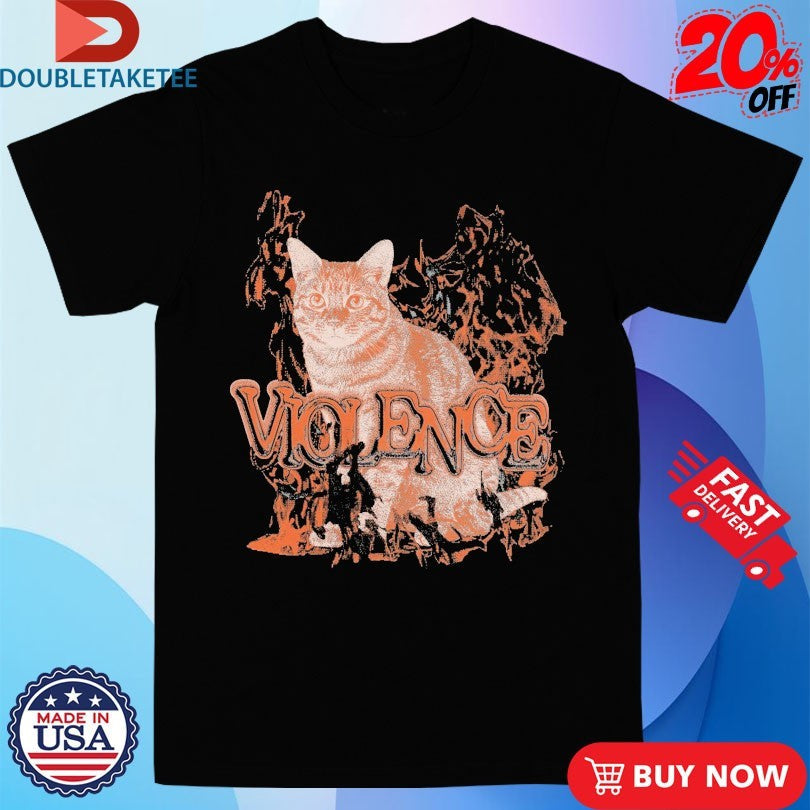 Official violence Cat Flames Shirts Unisex , , , Long Sleeve Tee