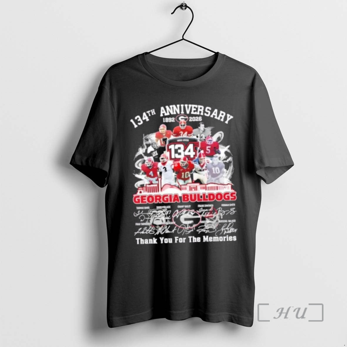 Officials 134th Anniversary 1892 2026 Georgia Bulldogs Thomas Davis Legends Thank You
