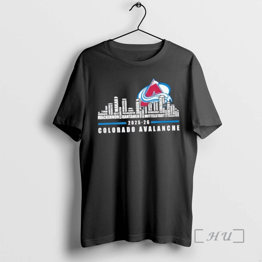 Officials 2025 26 Colorado Avalanche All Names City Skyline