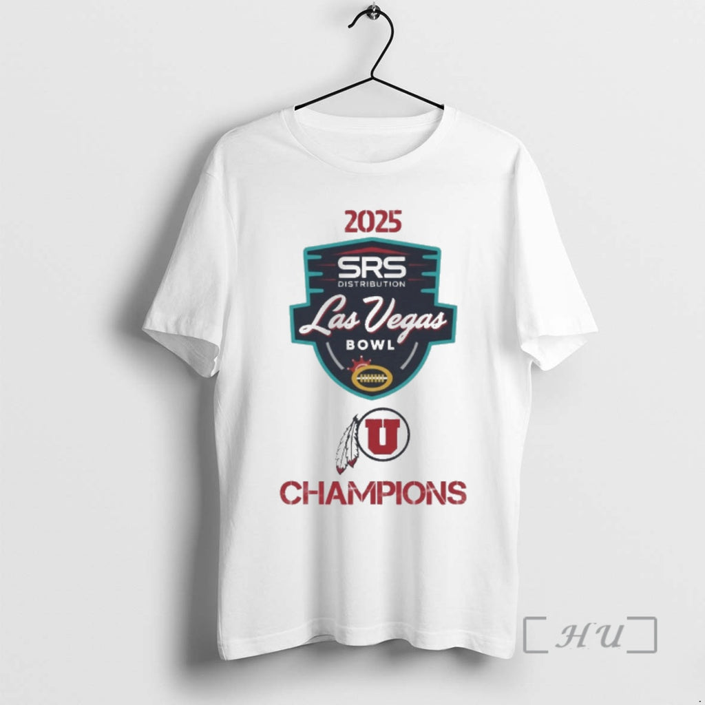 Officials 2025 Las Vegas Bowl Champions Utah Utes Football Logos