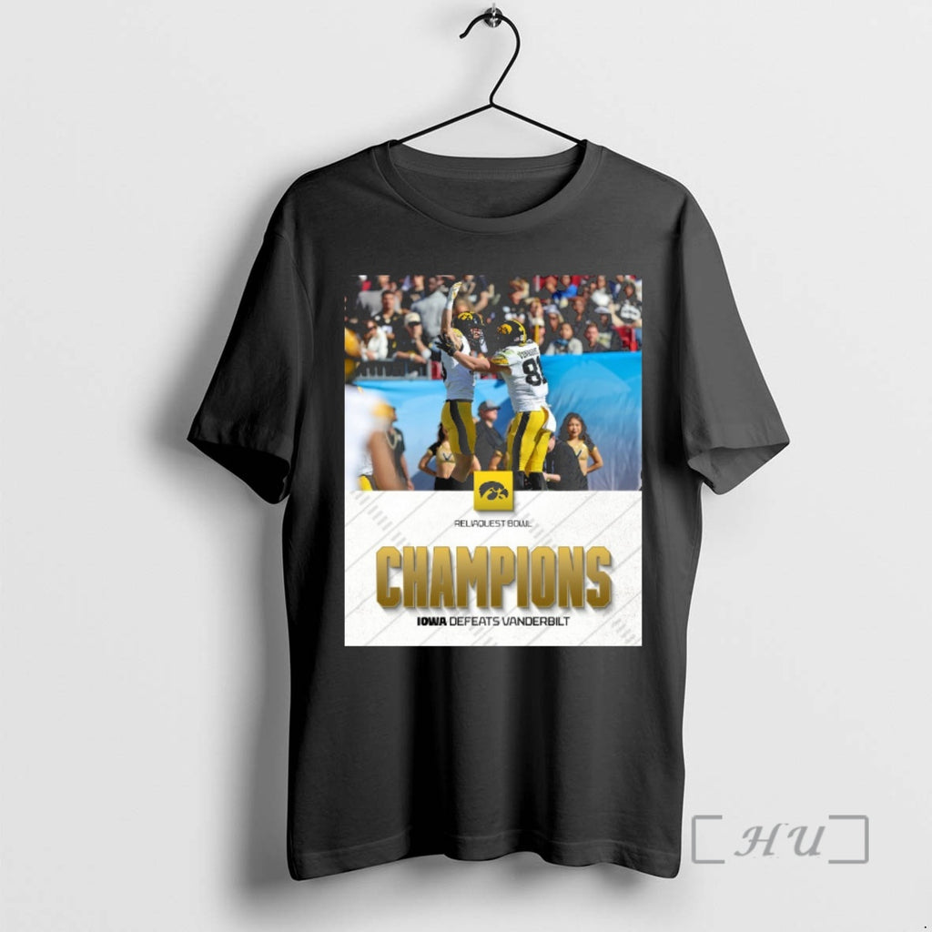 Officials 2025 Reliaquest Bowl Champions Iowa Hawkeyes Defeats Vanderbilt