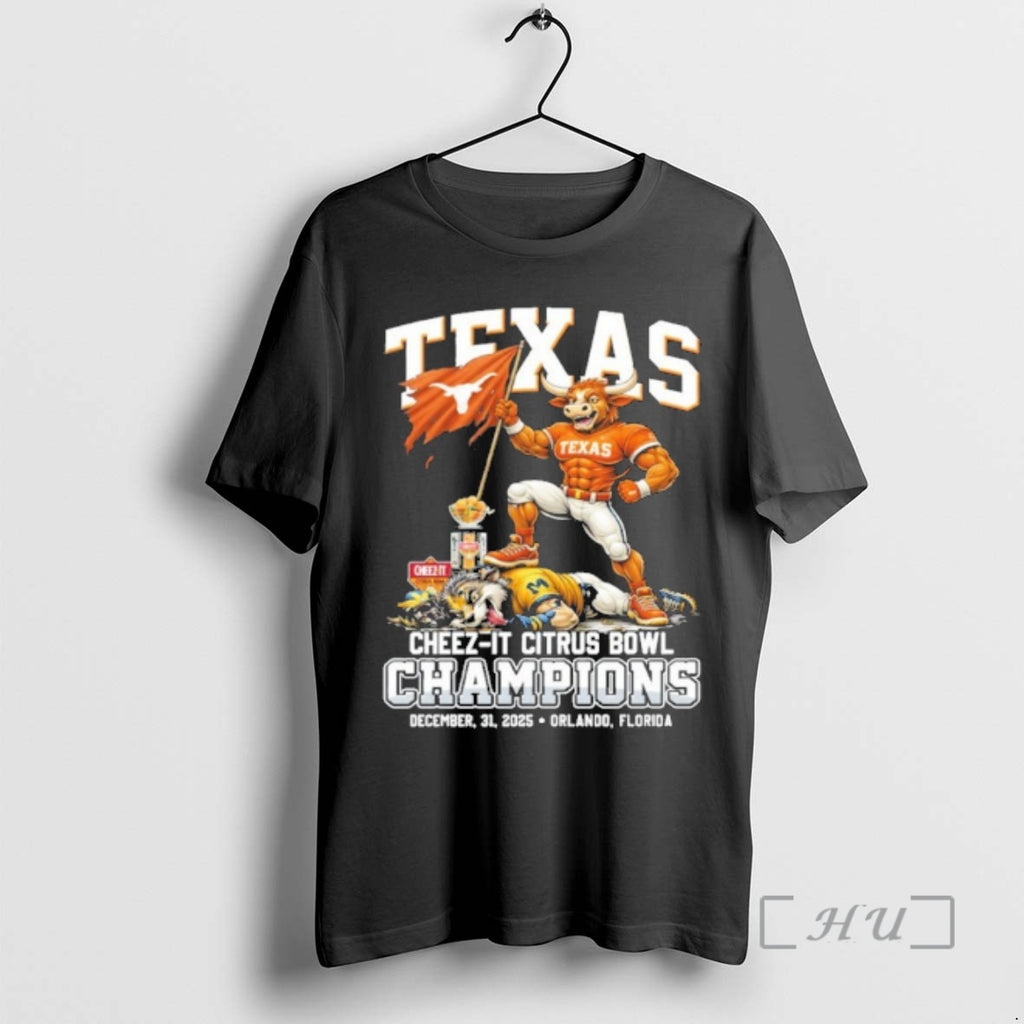 Officials 2025 Texas Citrus Bowl Champions Longhorns Beat Wolverines Mascot