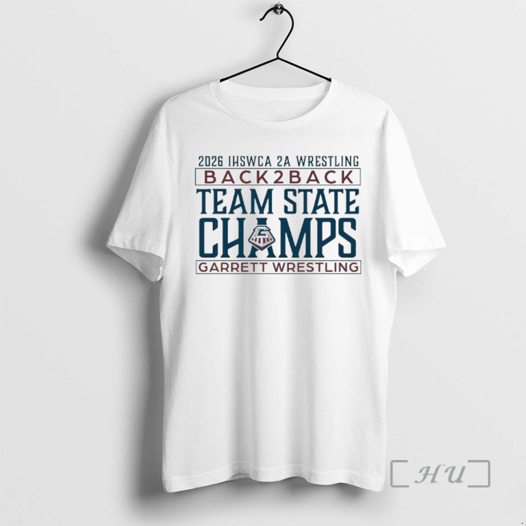 Officials 2026 Ihswca 2a Wrestling Back 2 Back Team State Champions Garrett Wrestling Premium