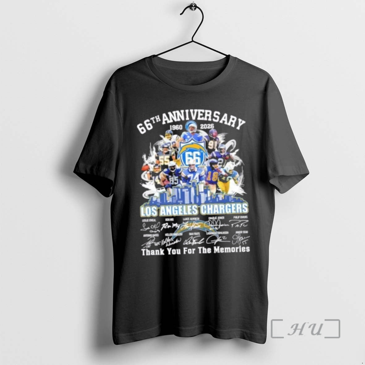 Officials 66th Anniversary 1960 2026 Los Angeles Chargers Leslie Oneal Legends Thank You
