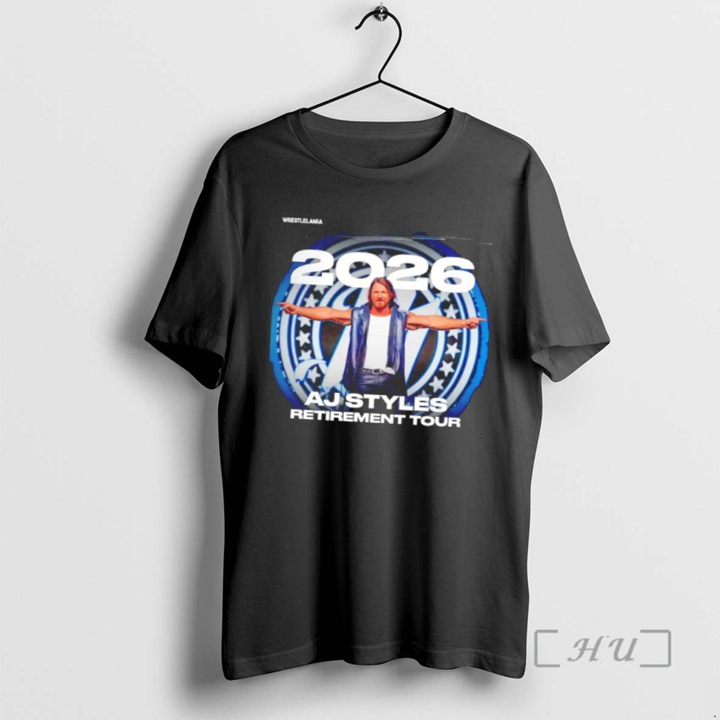 Officials Aj Styles Retirement Tour Wrestlelamia 2026 Shirts Sweater