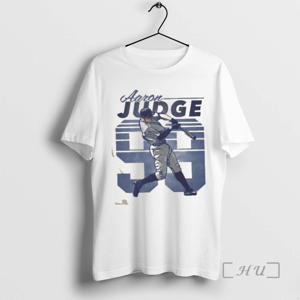 Officials Aaron Judge 99 New York Yankees Player Swing Cartoon Retro Premium T Shirts Sweater