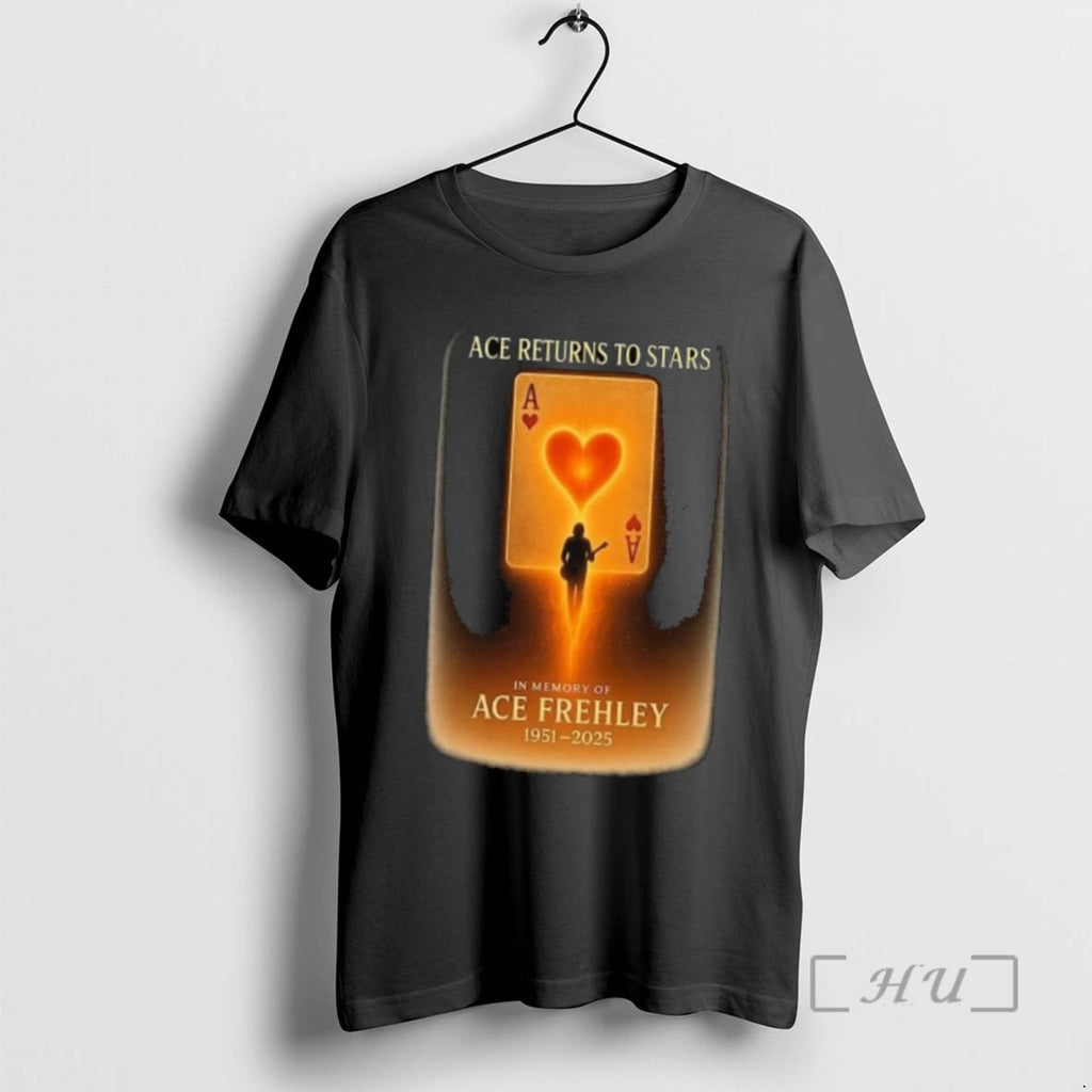 Officials Ace Returns To Stars In Memory Of Ace Frehley 1951 2025 Long Sleve Shirts