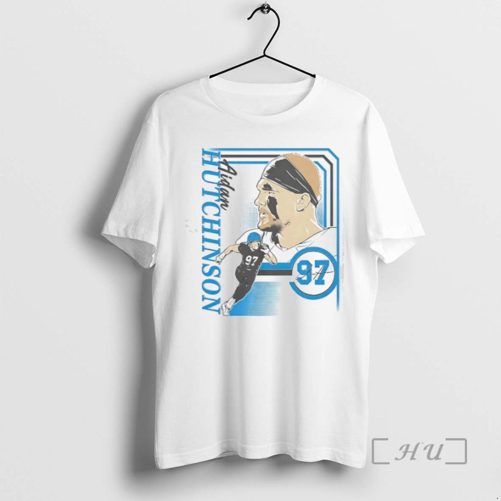 Officials Aidan Hutchinson Detroit Lions Football Signature Shirts Sweater