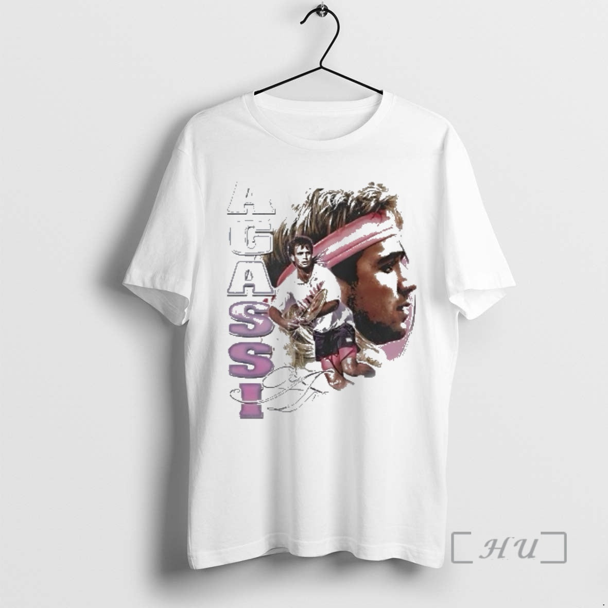 Officials Andre Agassi Vintage 90s Tennis Champion Aesthetics