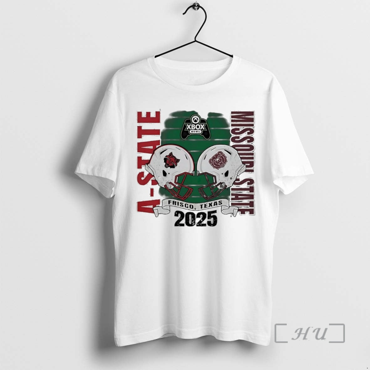 Officials Arkansas State Red Wolves Vs Missouri State Bears 2025 Xbox Bowl Helmet Circle