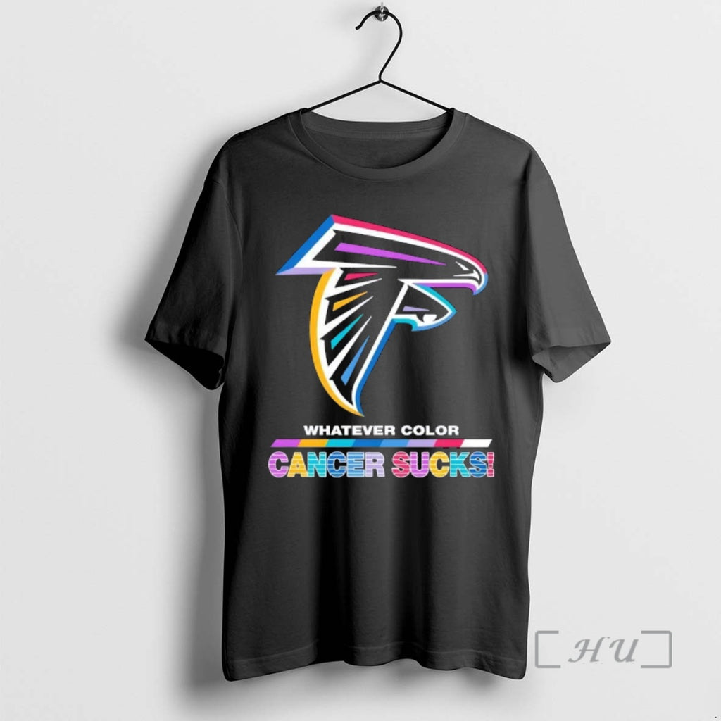 Officials Atlanta Falcons Football Whatever Color Cancer Sucks Logo Colors