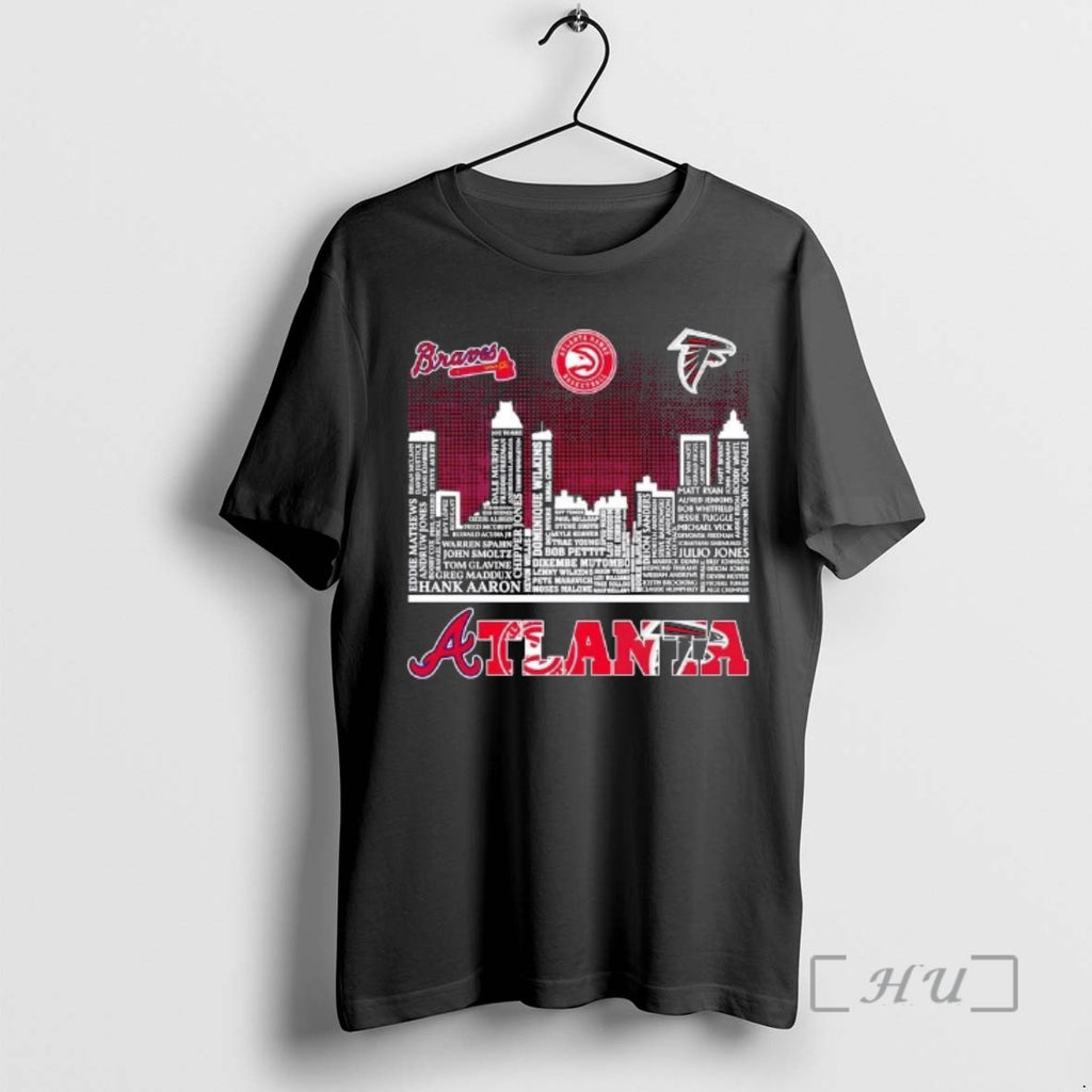 Officials Atlanta Sports Braves Hawks Falcons All Names City Skyline