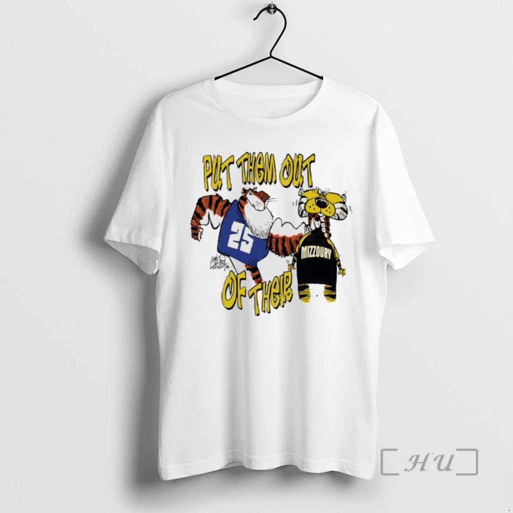 Officials Auburn Tigers Vs Missouri Tigers Put Them Out Of Their Gameday 2025 Mascot Shirts