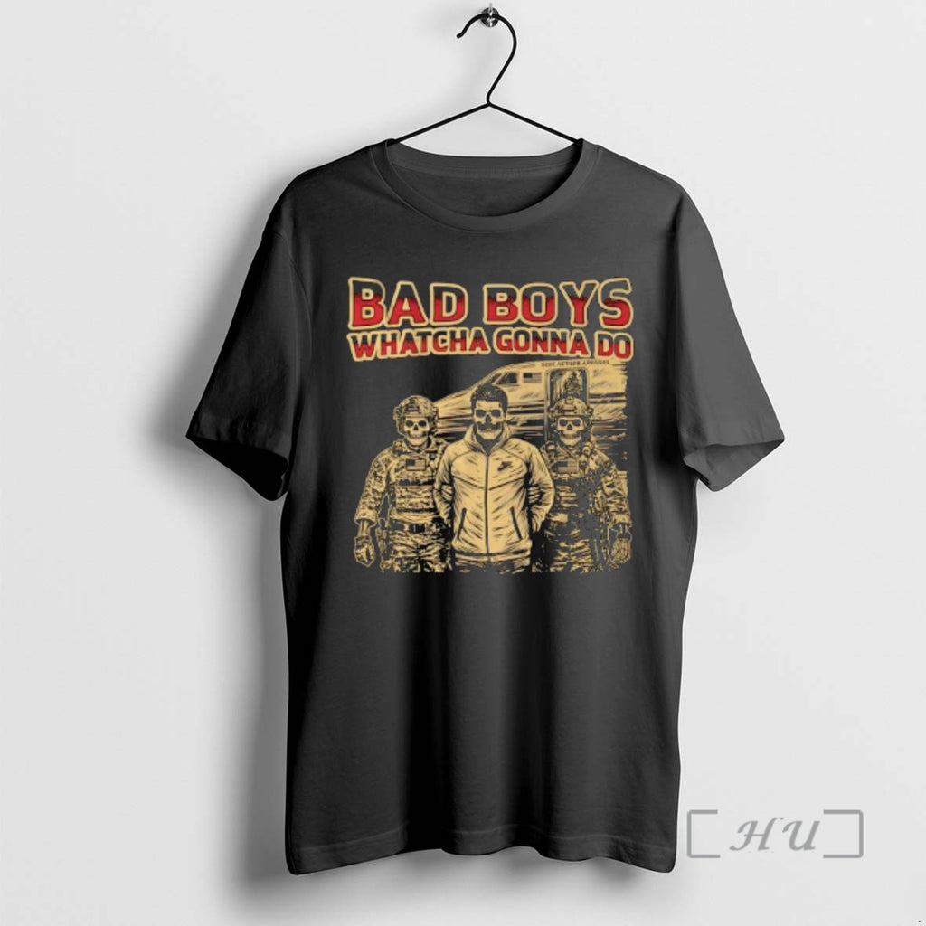 Officials Bad Boys Whatcha Gonna Do Side Action Apparel Skeletons