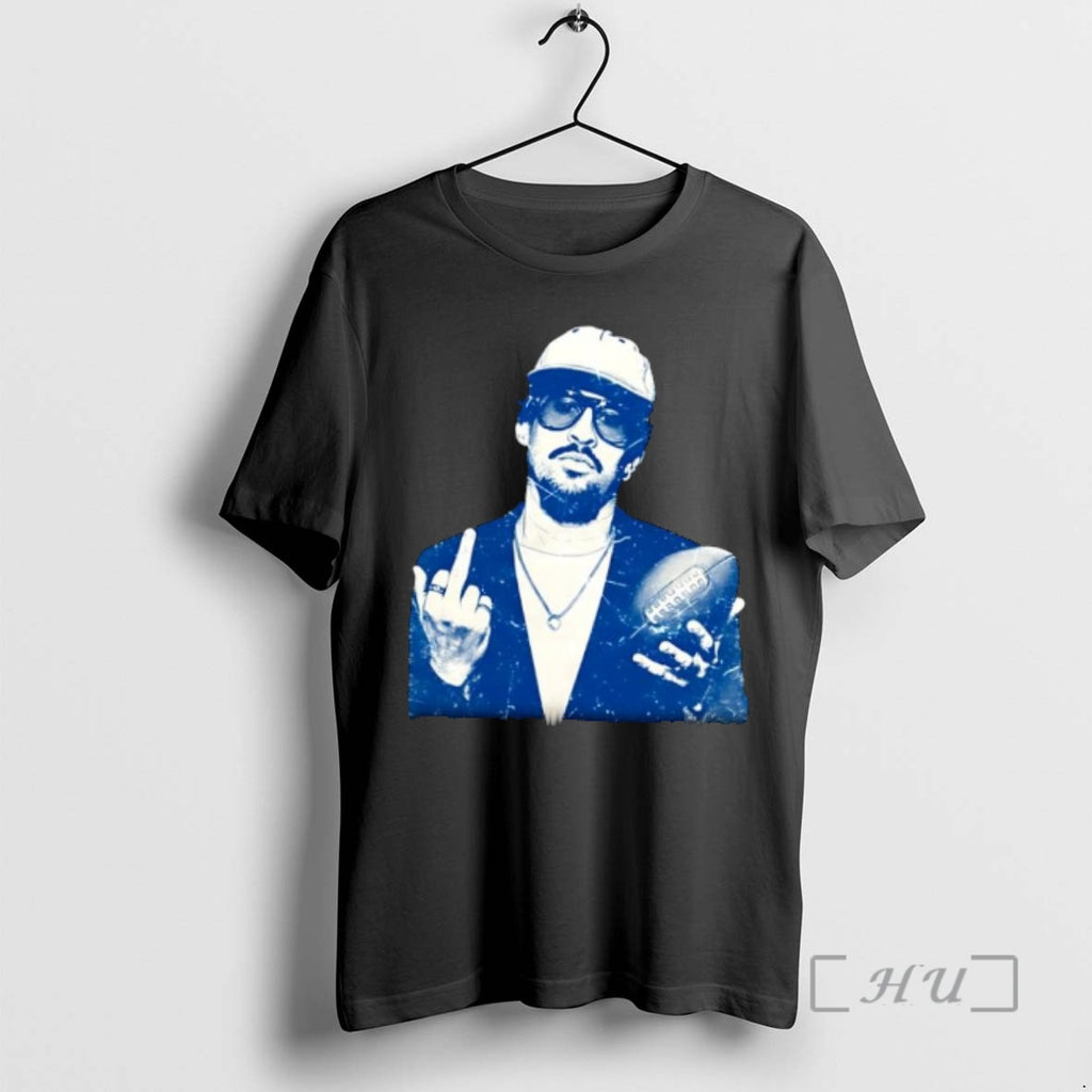 Officials Bad Bunny Middle Finger Football Benito Bowl 2026 Halftime Show Premium T Shirts Sweater