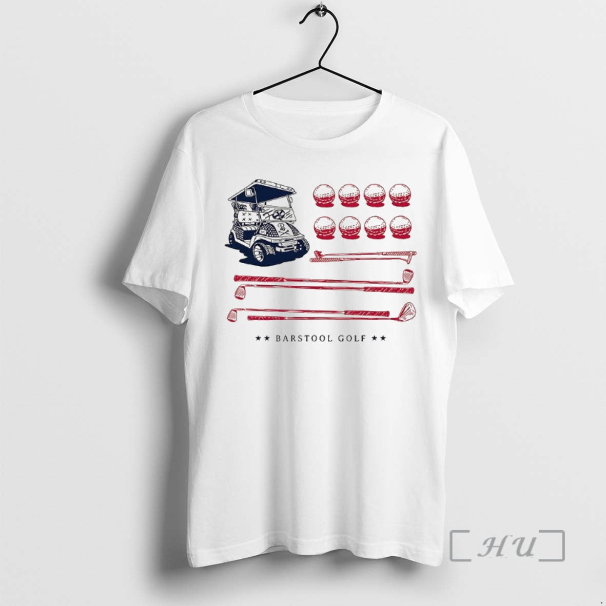 Officials Barstool Golf Cart Ball Club Usa Flag
