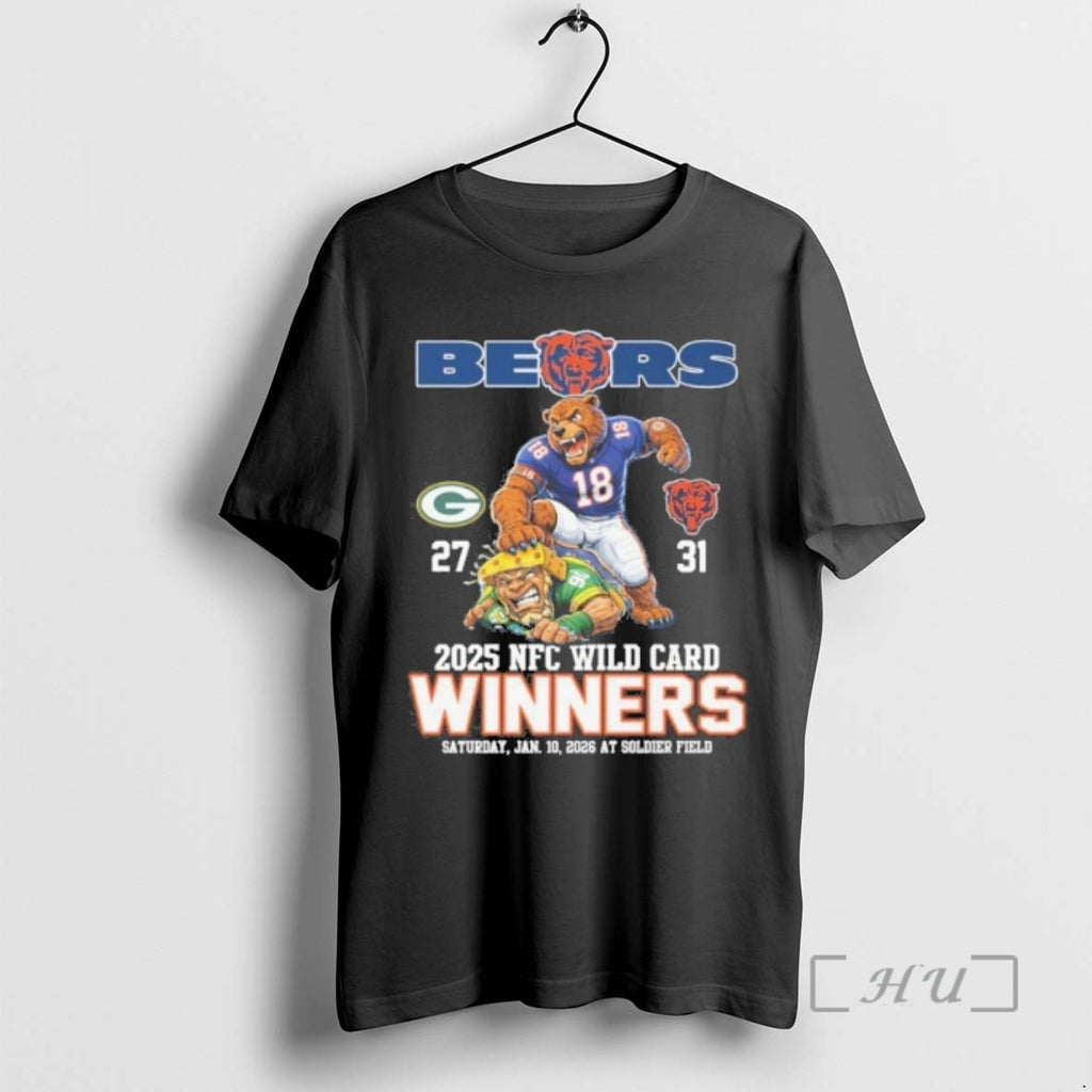 Officials Bears Mascot 2025 Nfc Wild Card Winners Saturday Jan 10 2026 At Soldier Field