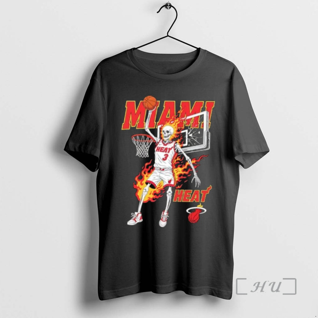 Officials Best Miami Heat Mens Basketball Skeleton Player Fire