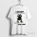 Officials Black Cat I Crochet So I Dont Choke People Save Life Send Yarn