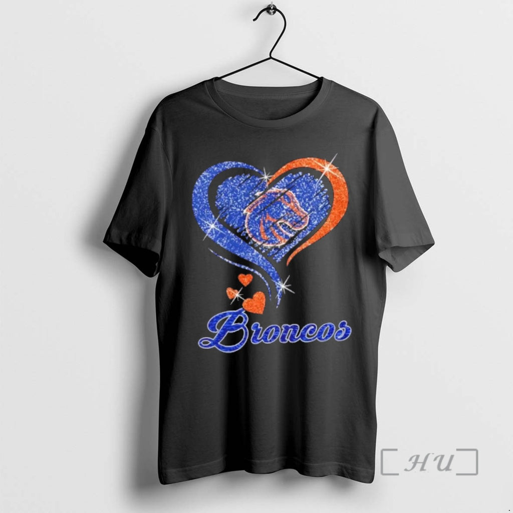 Officials Boise State Broncos Football In Glitter Heart Fans