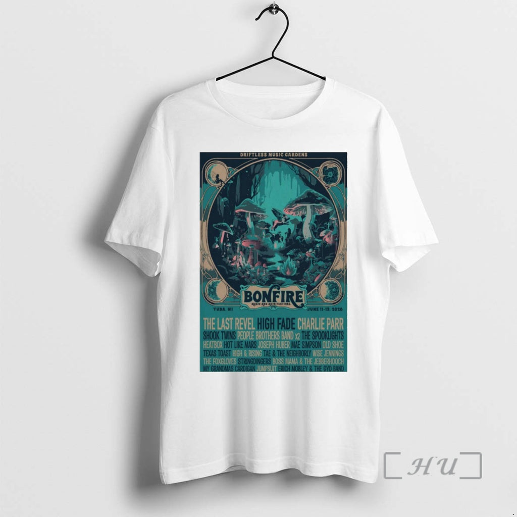 Officials Bonfire Music And Arts Festival Yuba Wi June 11 13 2026 Premium T Shirts