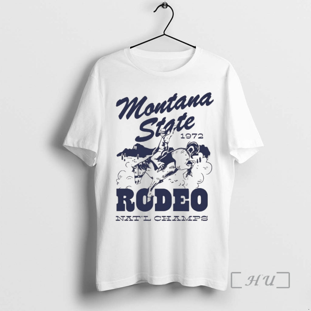 Officials Brenna Greene Montana State 1972 Rodeo Natl Champs 70s Western Style Tee Premium