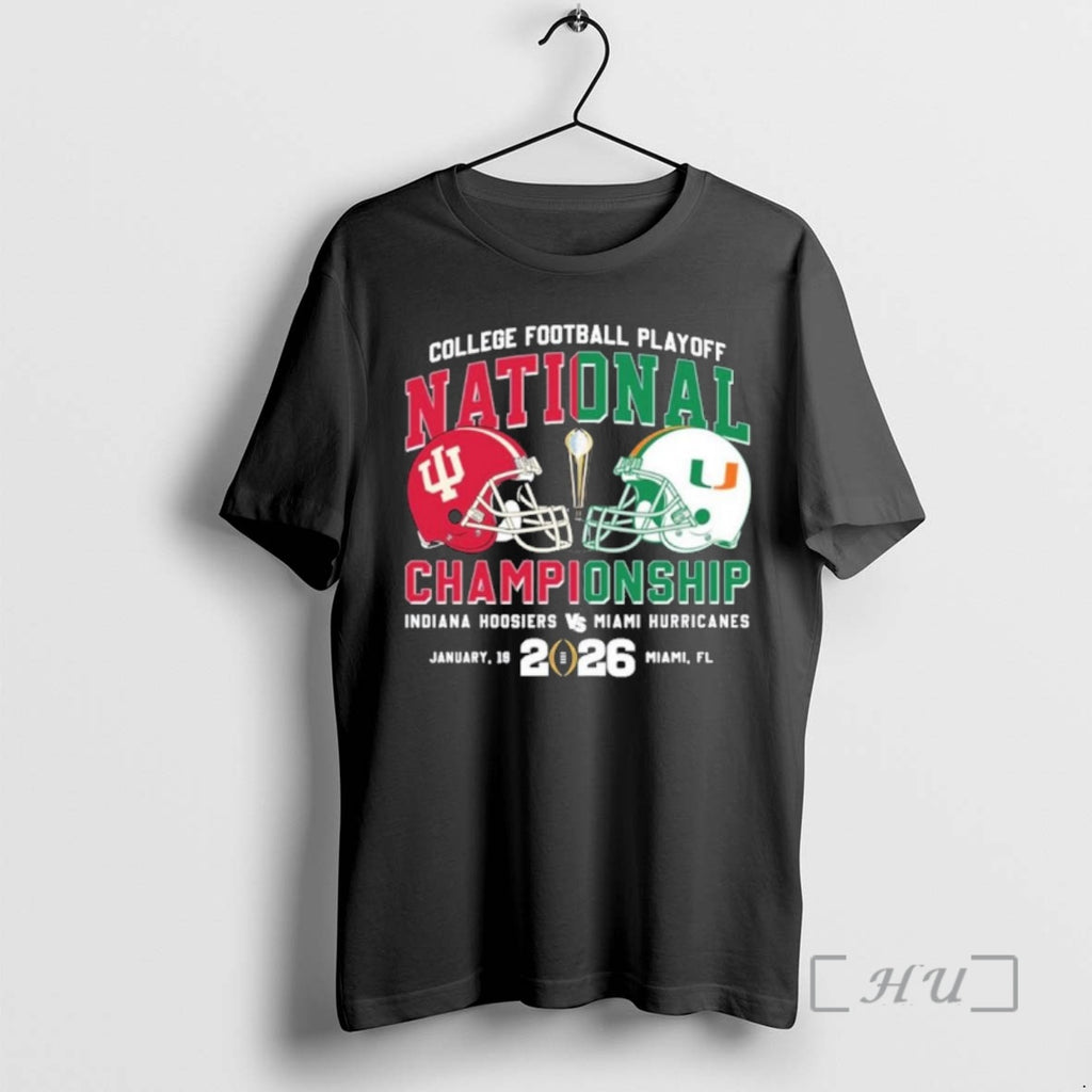 Officials Cfp National Championship Duel Helmet 2 Team Iu Vs Miami Premium T Shirts Sweater
