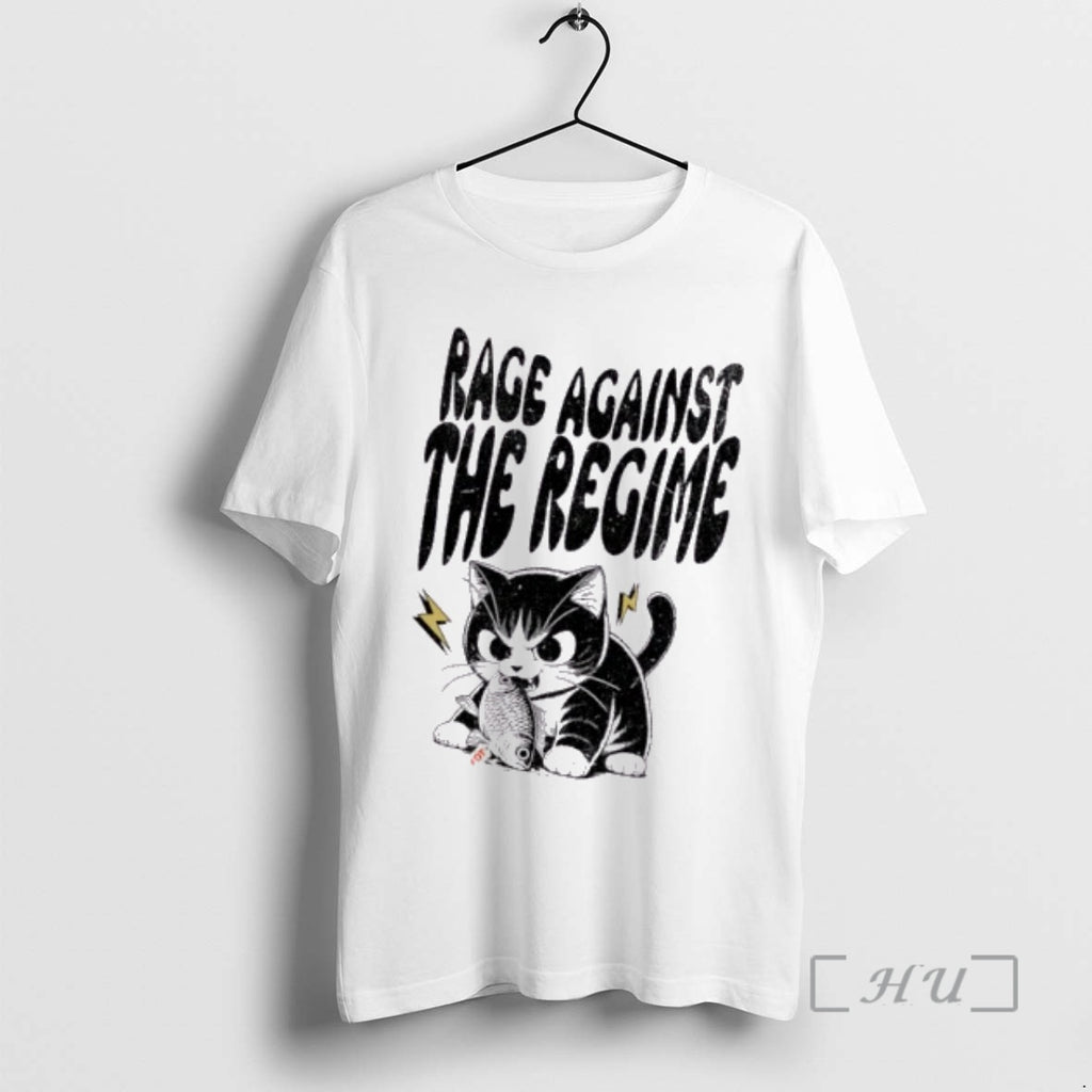Officials Cat Eat Fish Rage Against The Regime Cat Fdt Tag Premium T Shirts Sweater
