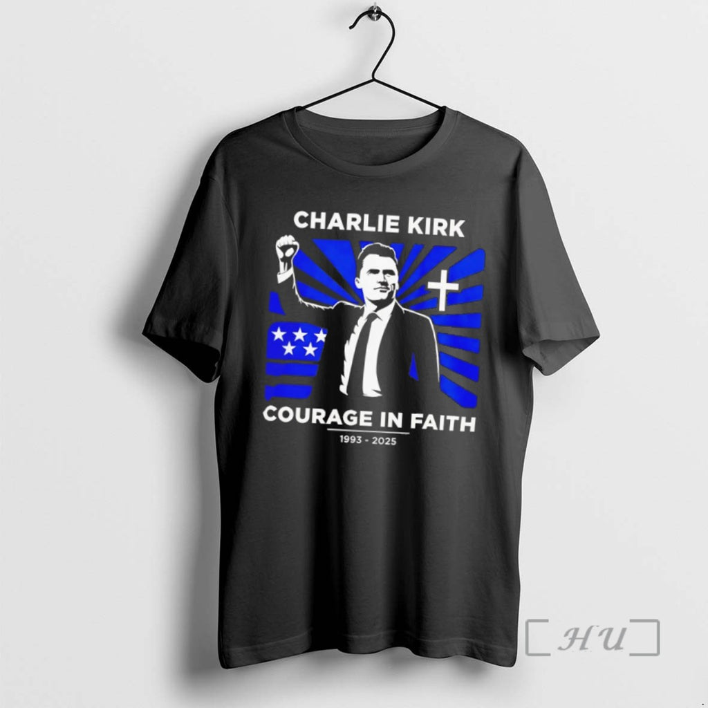 Officials Charlie Kirk Courage In Faith 1993 2025 Shirts Sweater